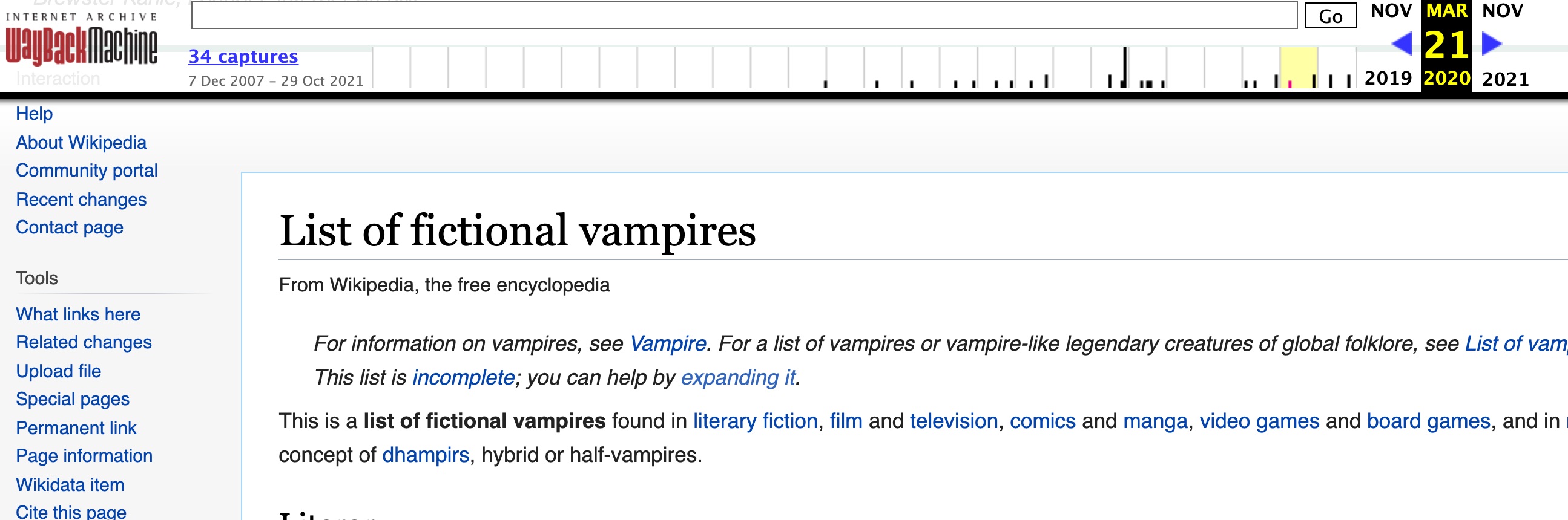 list of fictional vampires wikipedia