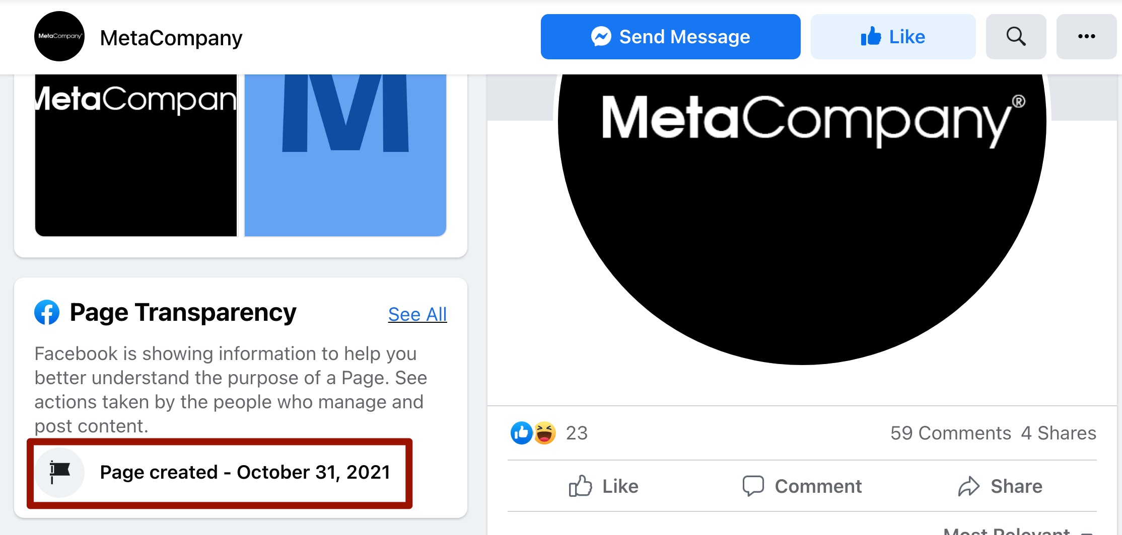 metacompany facebook hoax