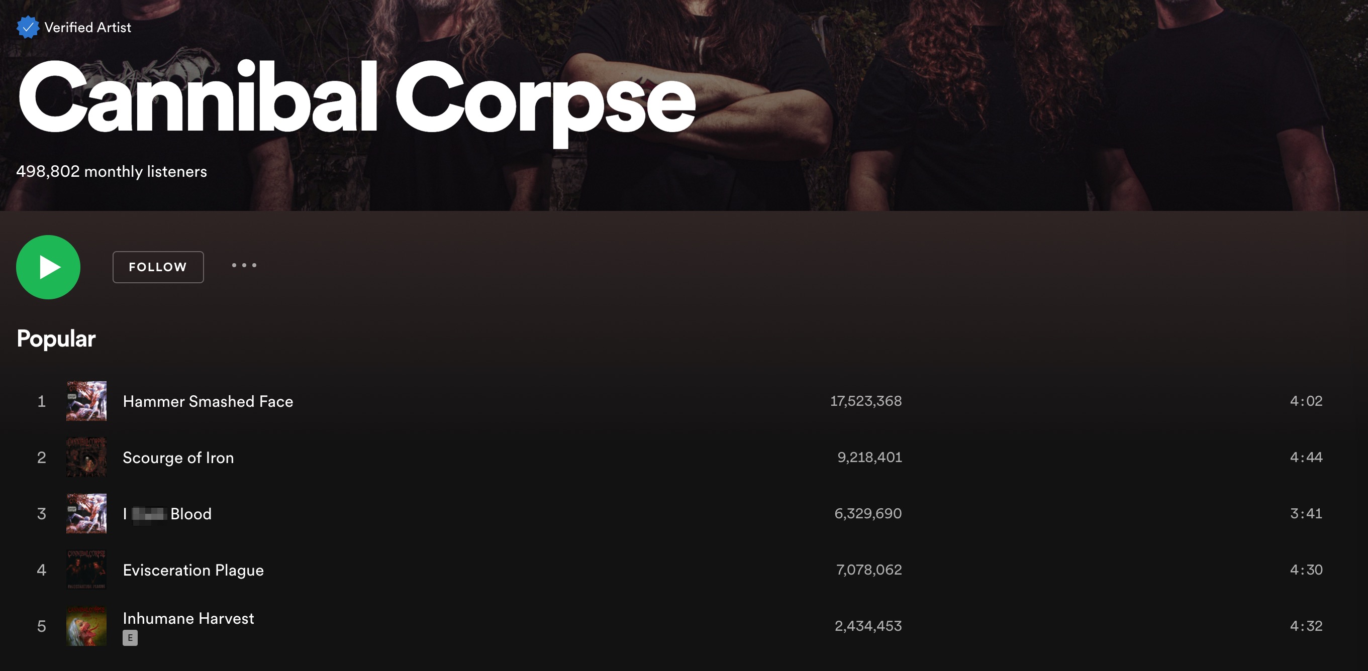 cannibal corpse i have guns in my house