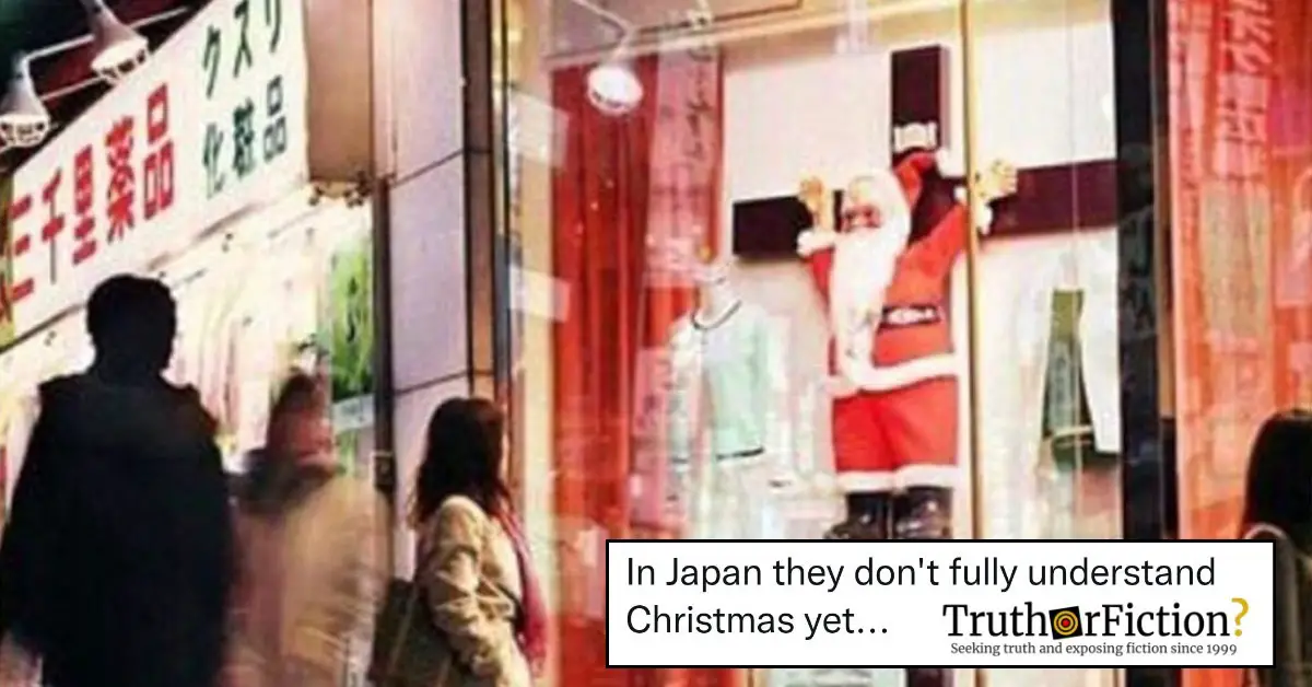 Japan ‘Santa Crucified’ Christmas Meme