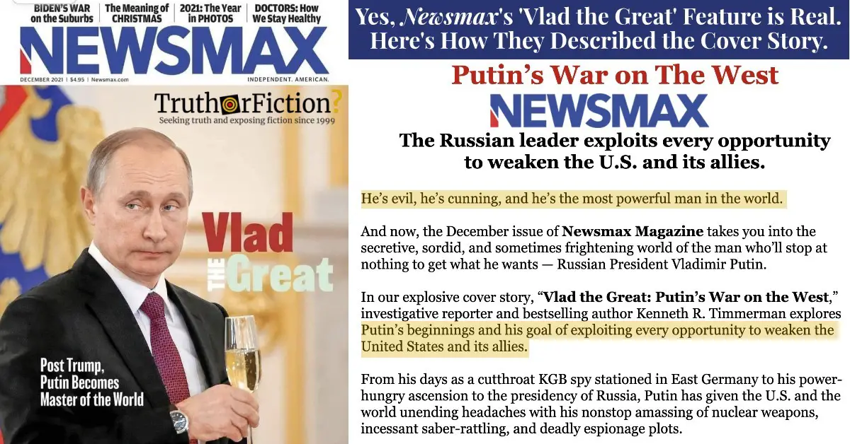 The Newsmax ‘Vlad the Great’ Cover