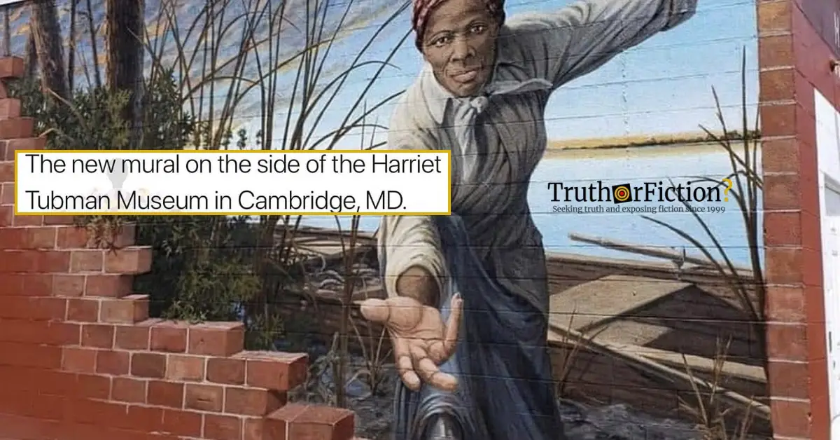 ‘The New Mural on the Side of the Harriet Tubman Museum in Cambridge, MD’
