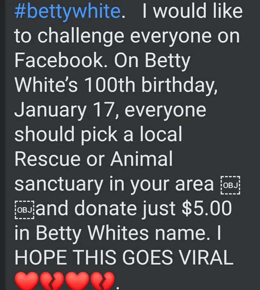 betty white challenge