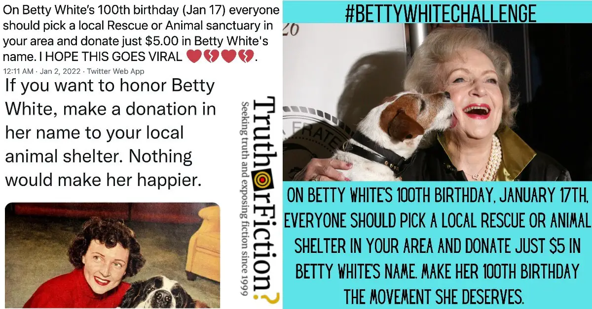 The Betty White Challenge