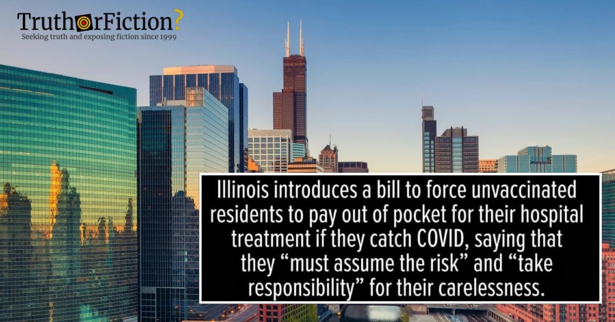 ‘Illinois Introduces A Bill To Force Unvaccinated Residents To Pay Out Of Pocket …’