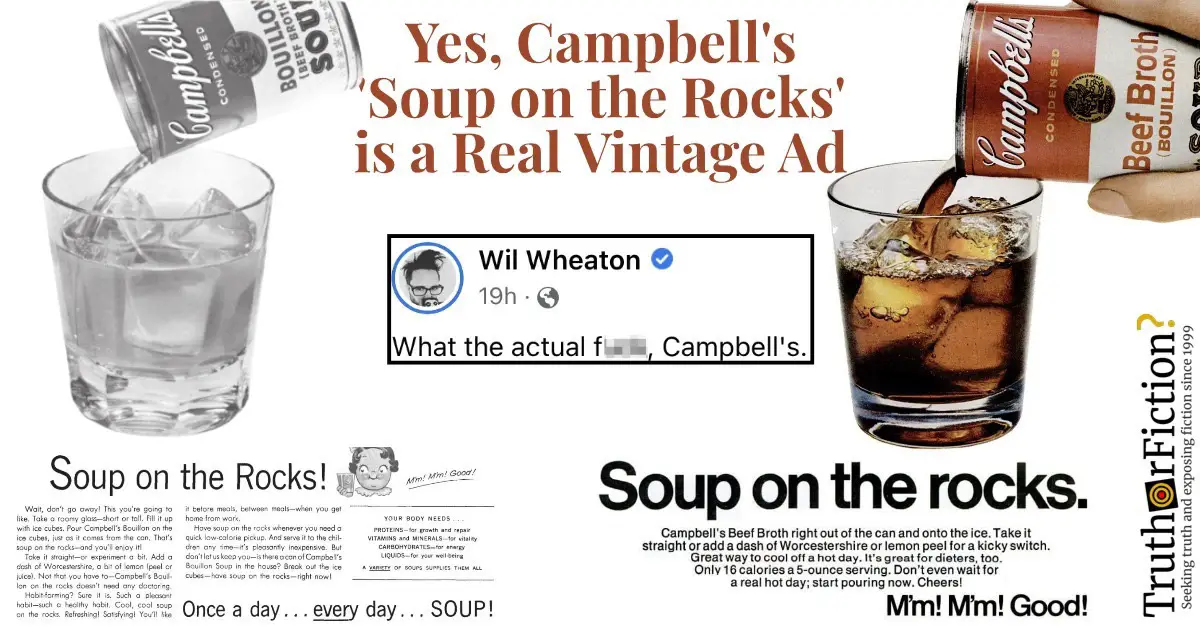 Campbell’s ‘Soup on the Rocks’ Ad