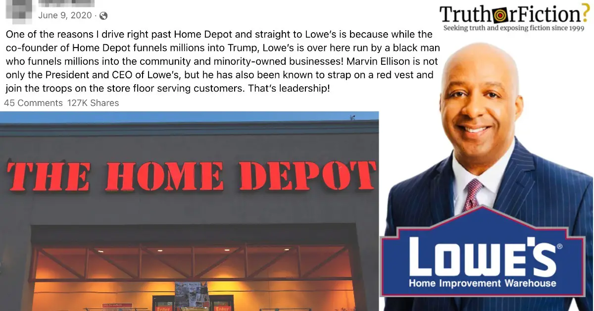 ‘One of the Reasons I Drive Right Past Home Depot and Straight to Lowe’s …’