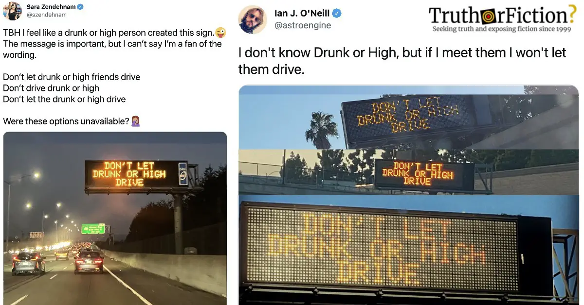‘Don’t Let Drunk or High Drive’