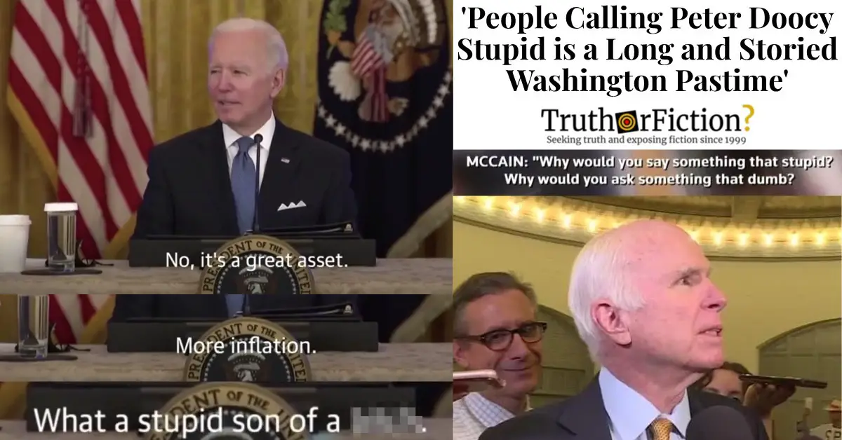 Clip of Sen. John McCain Reacting to Peter Doocy Recirculates
