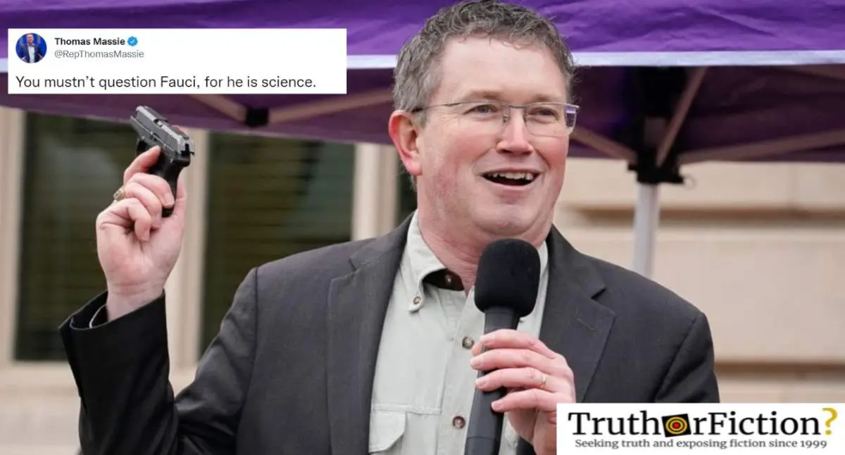 Did Rep. Thomas Massie Tweet a Quote by a Neo-Nazi? – Truth or Fiction?