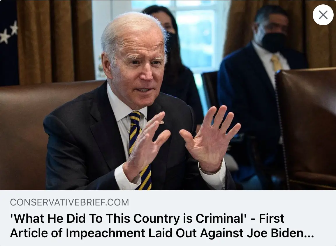 first article of impeachment laid out against joe biden immigration