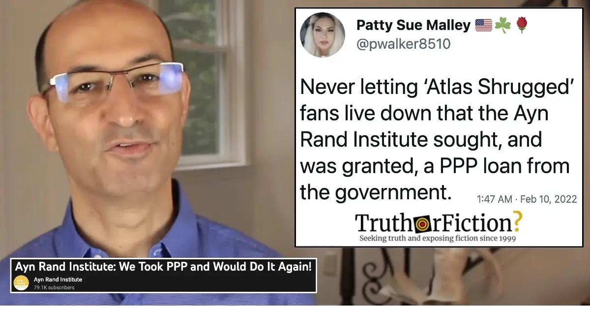 Ayn Rand Institute PPP Controversy