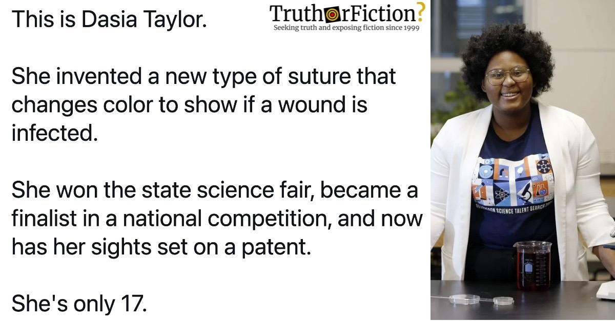 Dasia Taylor Suture Invention
