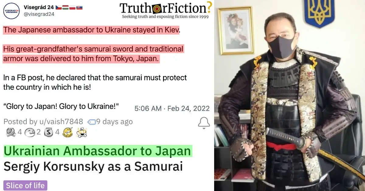 ‘The Japanese Ambassador to Ukraine Stayed in Kiev’