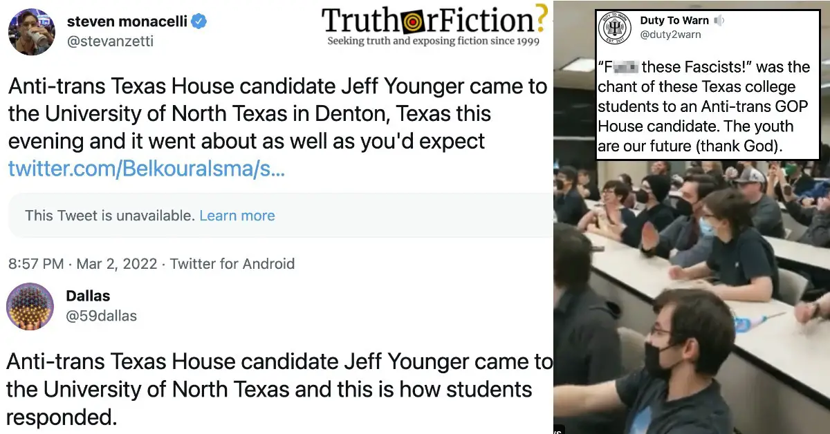 Republican Candidate Booed by University of North Texas Students