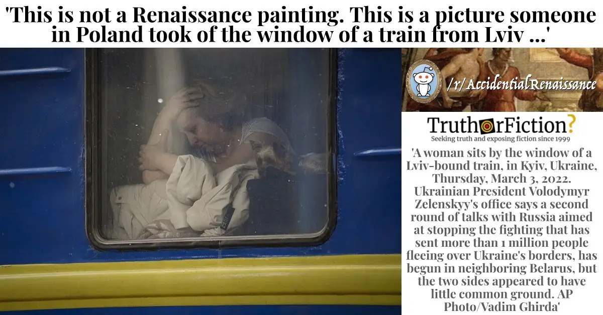 ‘This is Not a Renaissance Painting, This is a Picture Someone in Poland Took of the Window of a Train from Lviv’