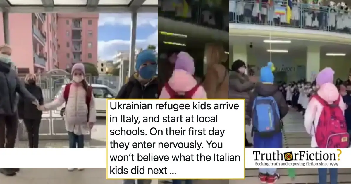 ‘Ukrainian Refugee Kids Arrive in Italy … You Won’t Believe What the Italian Kids Did Next’