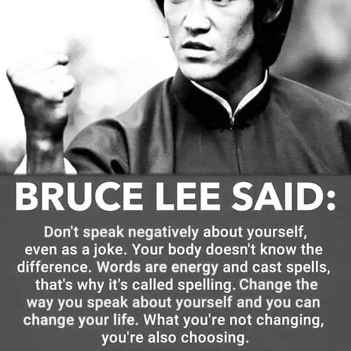 words are energy cast spells bruce lee
