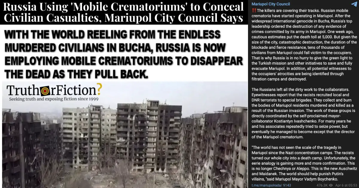 Russian Mobile Crematoriums