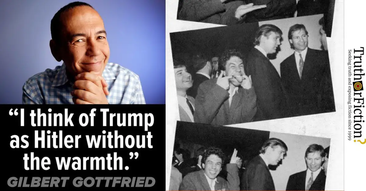 Gilbert Gottfried Trump is Like ‘Hitler Without the Warmth’ Quote