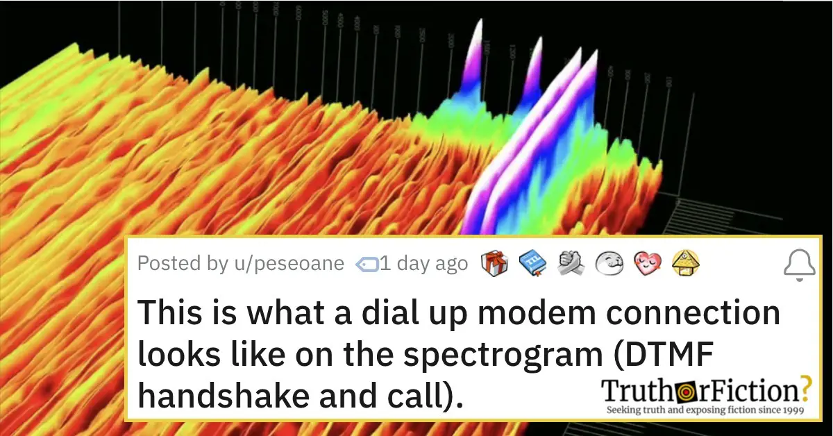 ‘This is What a Dial Up Modem Connection Looks Like on the Spectrogram (DTMF Handshake and Call)