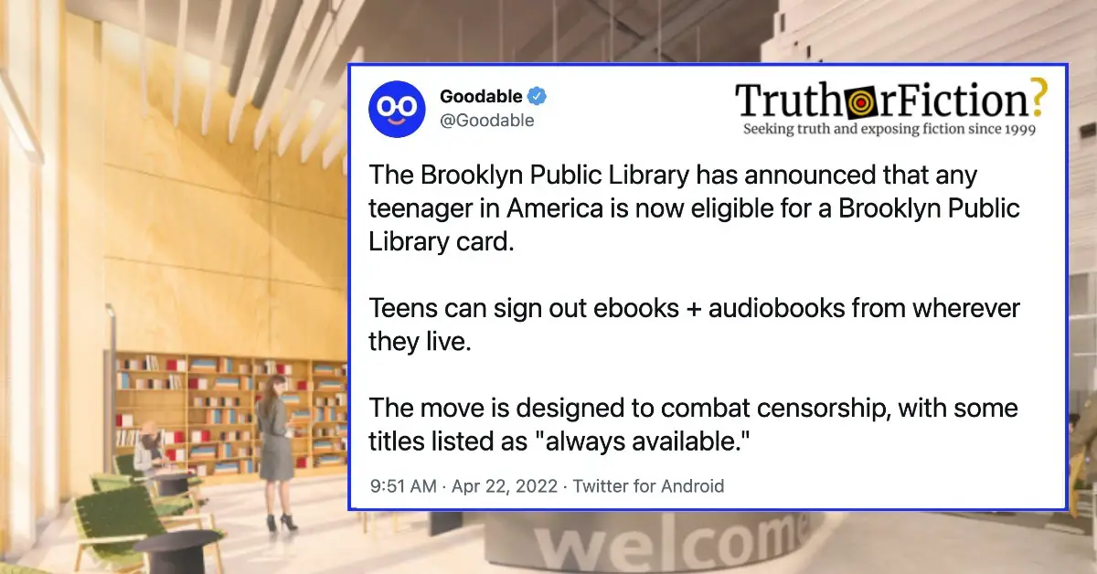 Brooklyn Public Library Grants Teens Across America Access