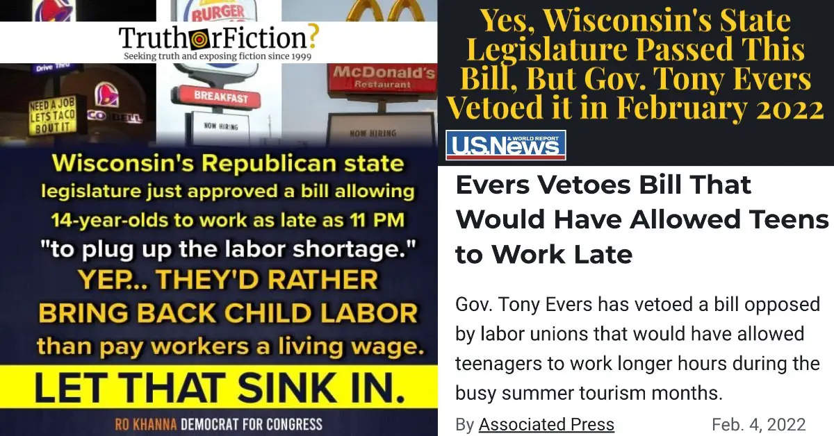 Wisconsin ‘Child Labor Laws’ Meme