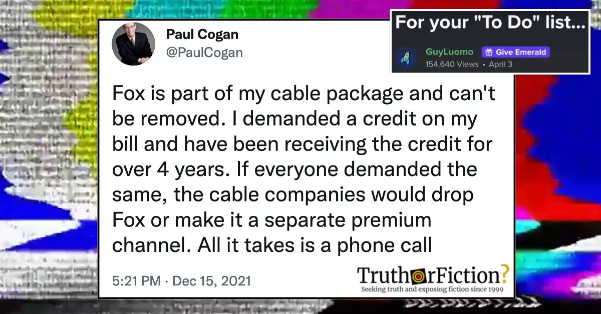 #CancelFoxNews: Cable Customers Demand Credit for ‘Core Channel’