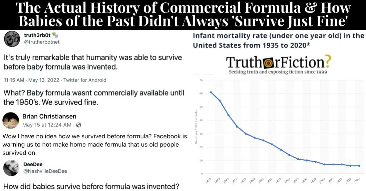 When Was Commercial Baby Formula ‘Invented’? Truth or Fiction?