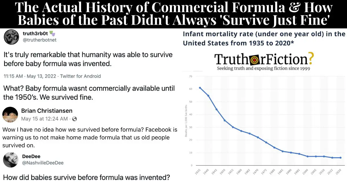 When Was Commercial Baby Formula ‘Invented’?