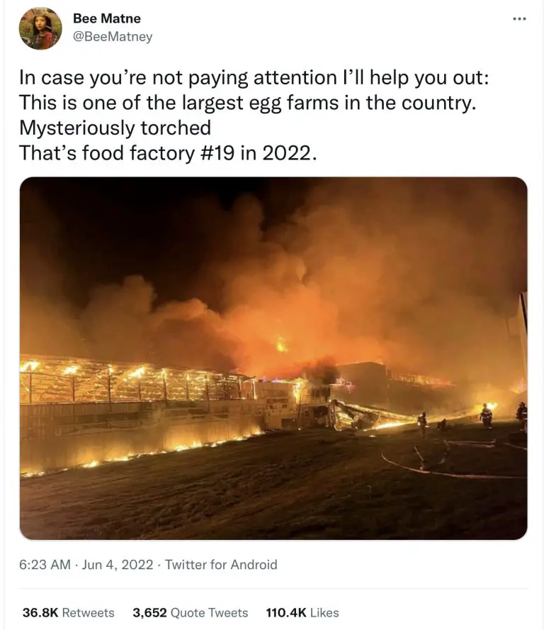 Food Processing Plant Fires in 2022, Explained Truth or Fiction?
