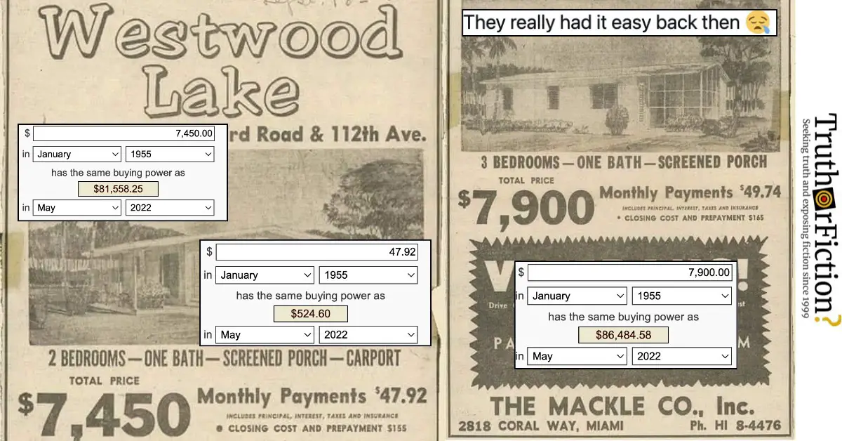 $7250 ‘Westwood Lake’ Housing Advertisement from 1955
