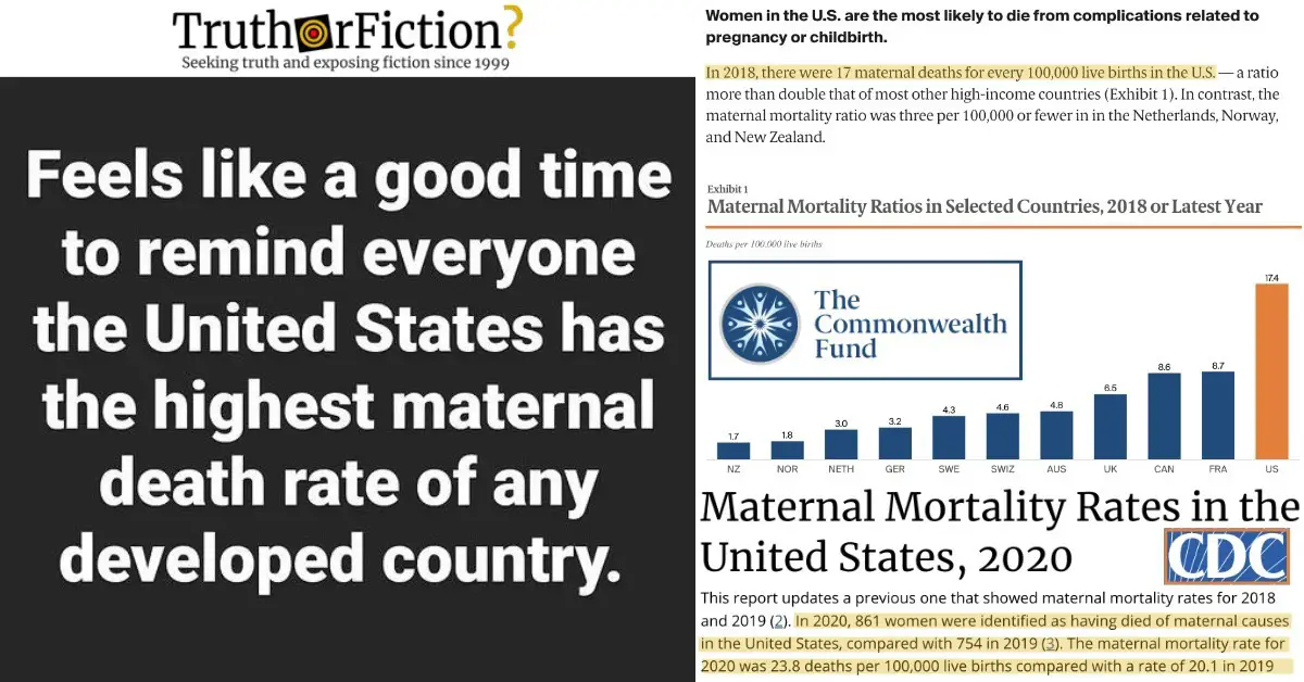 ‘The United States Has the Highest Maternal Mortality Rate of Any Developed Country’