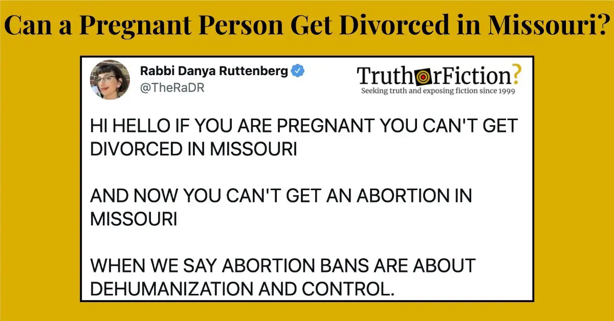 Can Pregnant Women Get Divorced in Missouri?