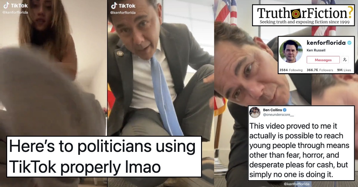 ‘Here’s to Politicians Using TikTok Properly’