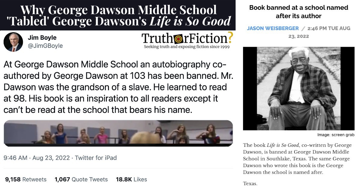 ‘Book Banned at School Named After its Author’