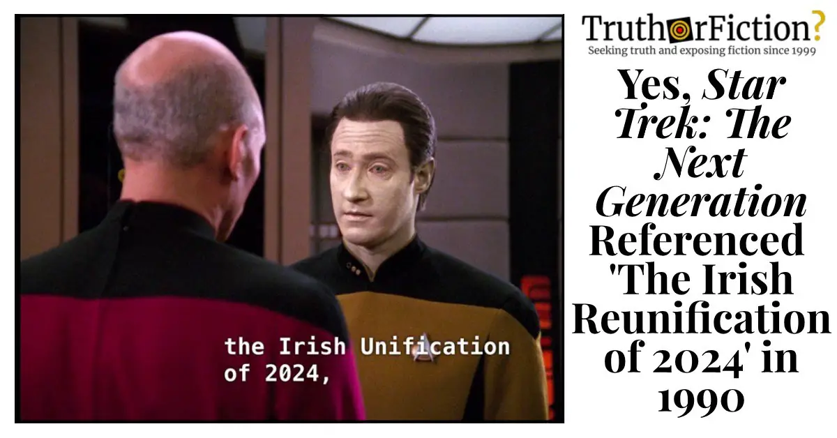 'Irish Unification Of 2024' Truth or Fiction?