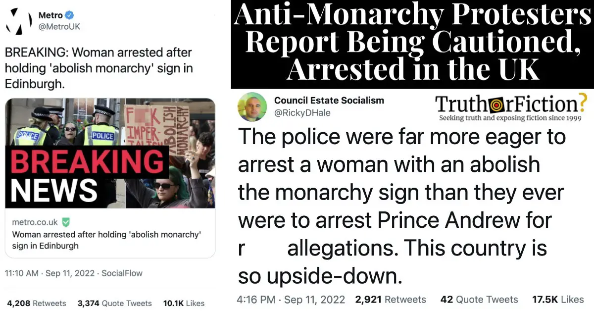 Arrests of Anti-Monarchy Protesters