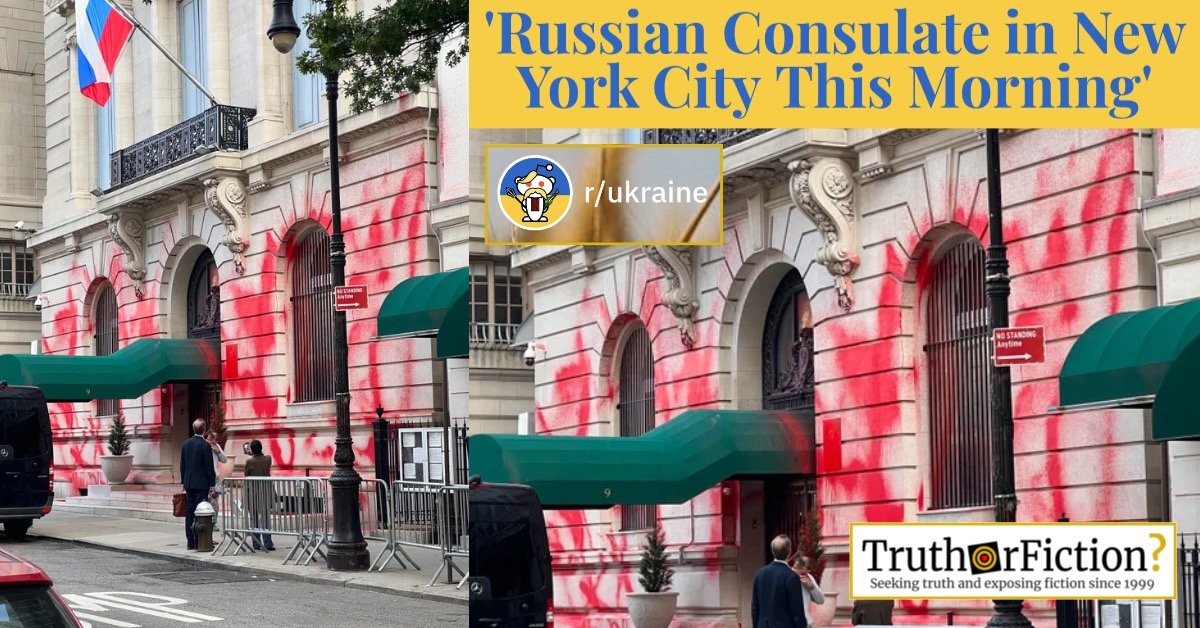 Russian Consulate in New York City Vandalized?
