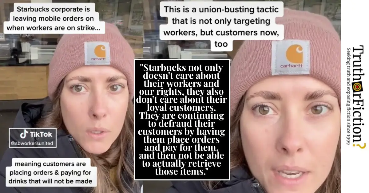 ‘Starbucks Corporate Is Leaving Mobile Orders on When Workers Are on Strike’