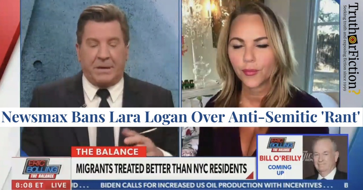 Lara Logan Rant Results in Newsmax Ban, Statement