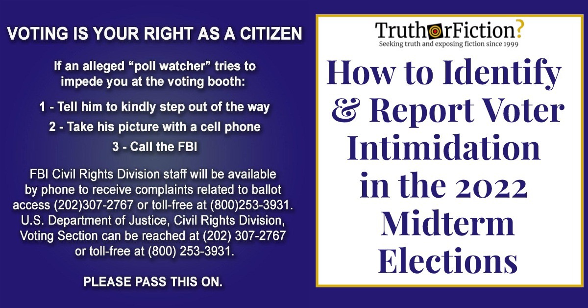 As Voter Intimidation Efforts Ramp Up, a 2016 ‘Poll Watcher’ Meme Recirculates