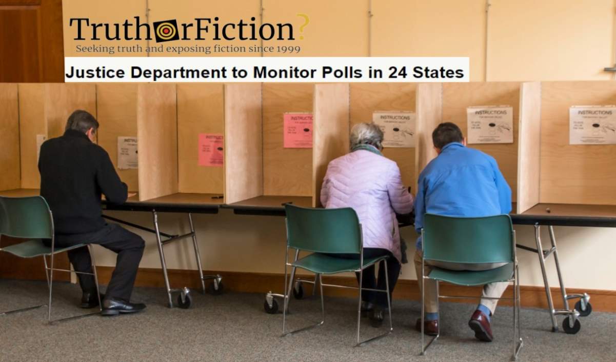 Here’s Where the Justice Department Will Monitor the Midterm Election Polls