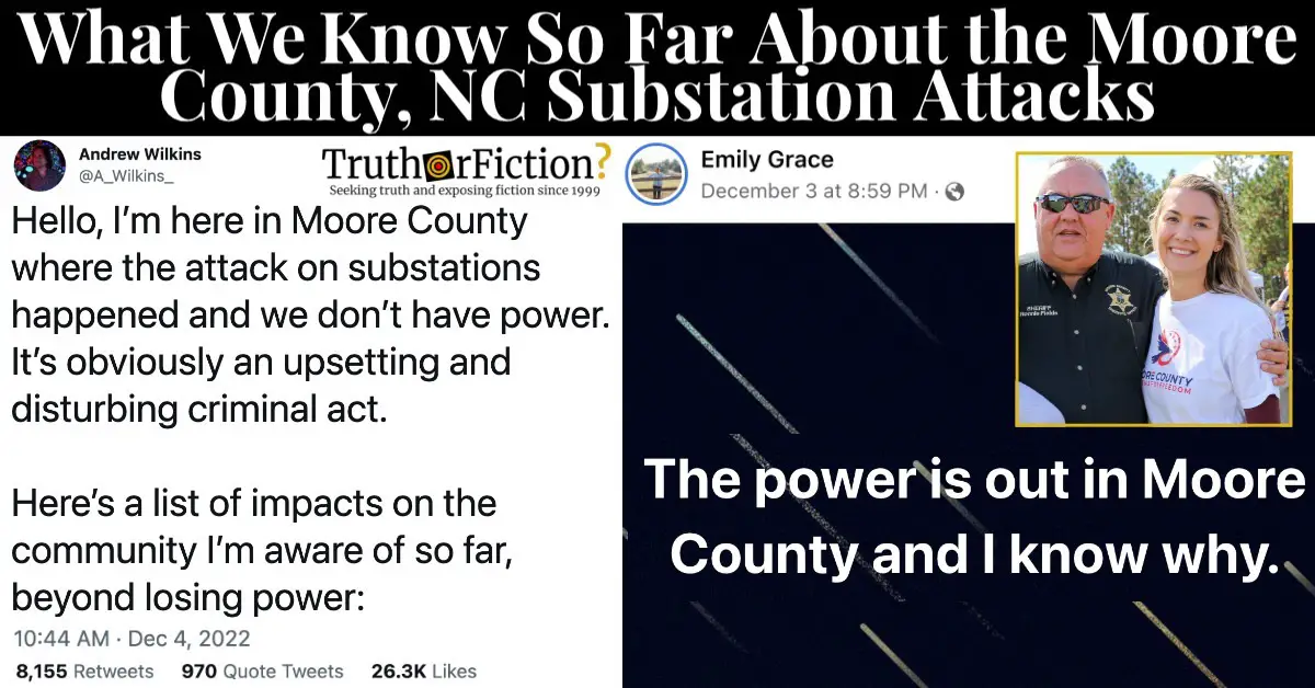 Moore County Substation Attack: What We Know So Far