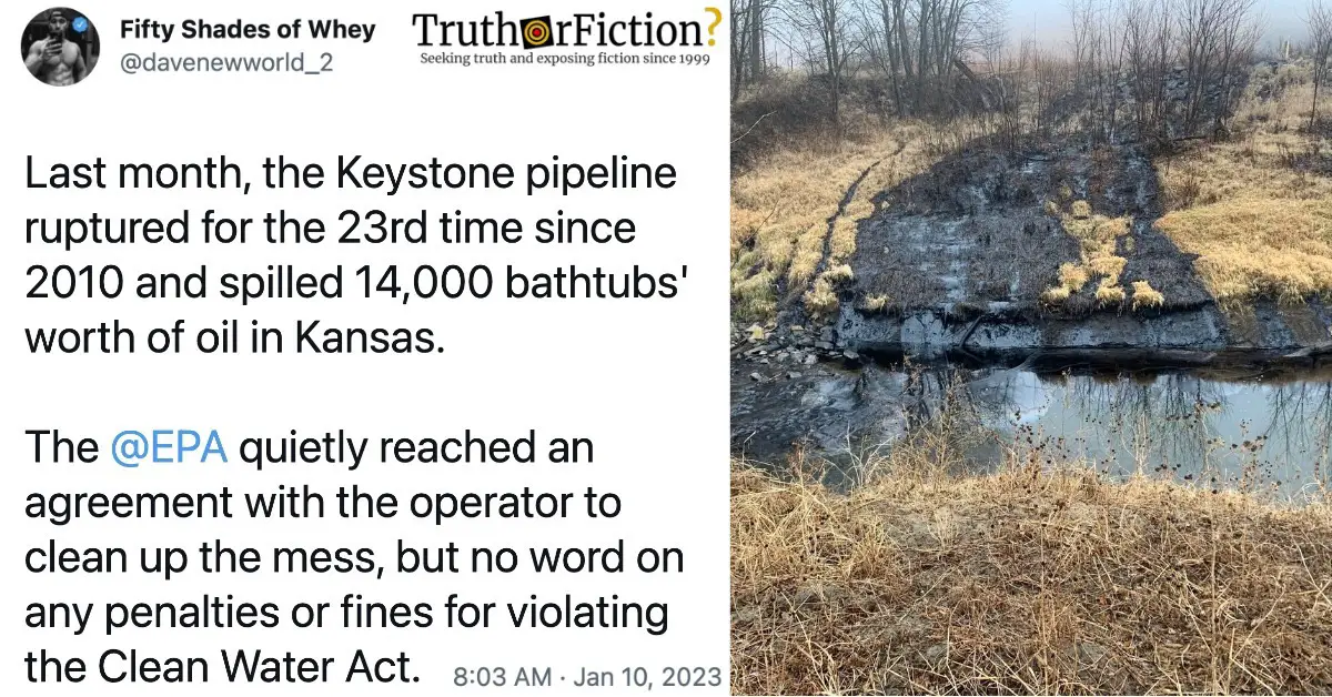 Keystone Pipeline Kansas Leak