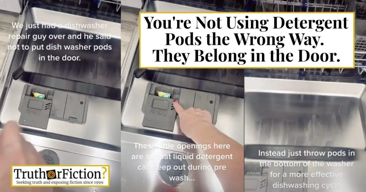 This Is Where You're Actually Supposed to Put Dishwasher Pods