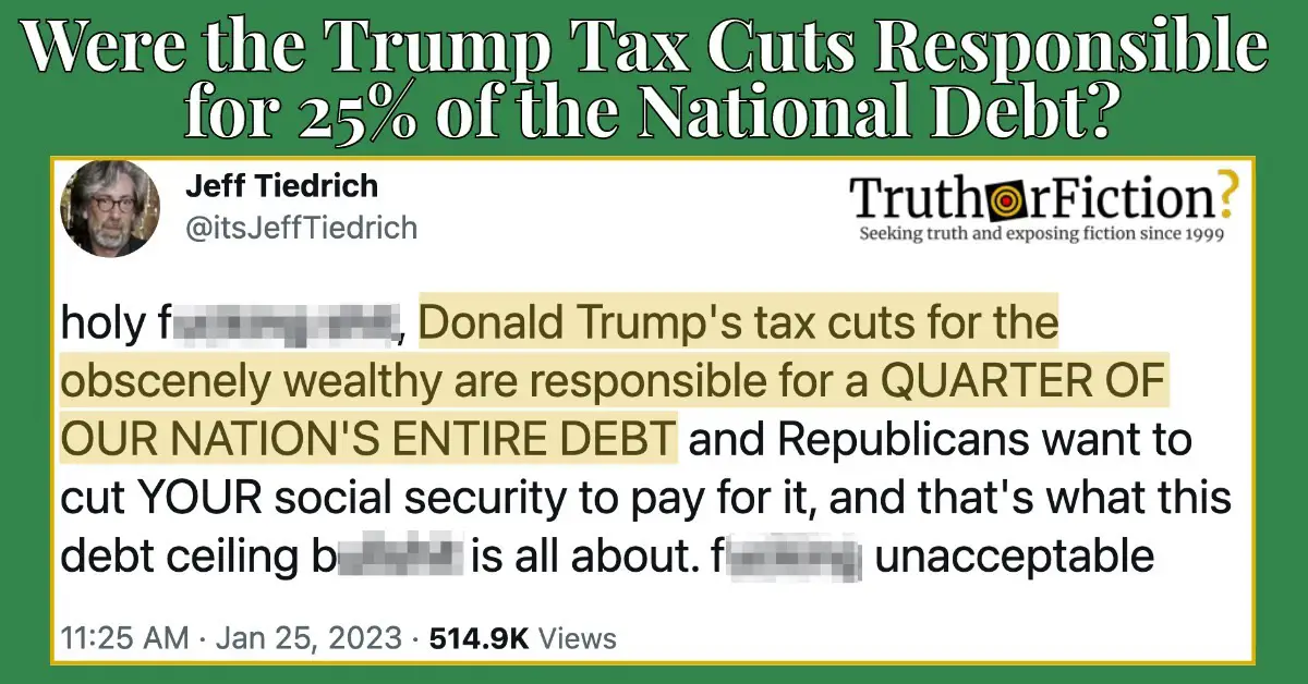 Trump’s Tax Cuts and the National Debt
