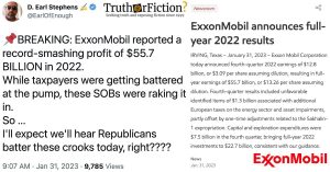 ‘ExxonMobil Reported A Record-Smashing Profit Of $55.7 BILLION In 2022 ...