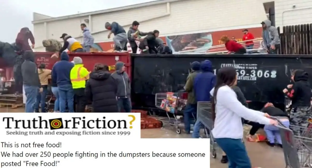 Were People in Austin Filmed Going Into a Dumpster for Food?