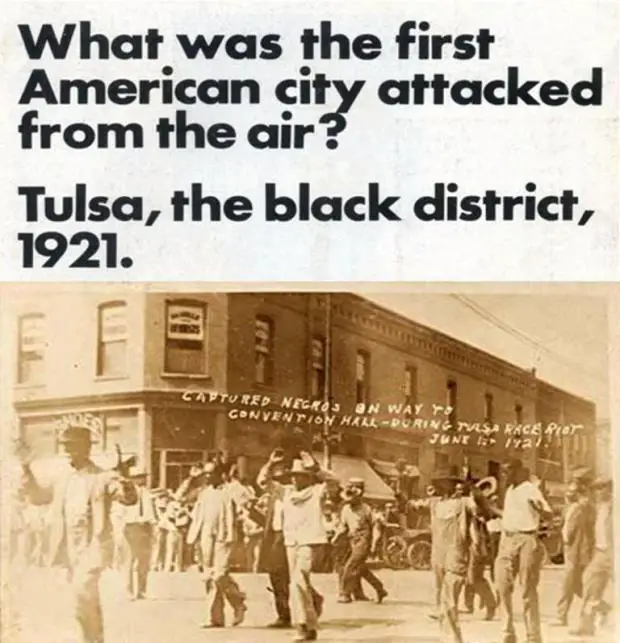 tulsa first american city attacked airstrikes